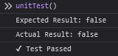 Code for Unit Test